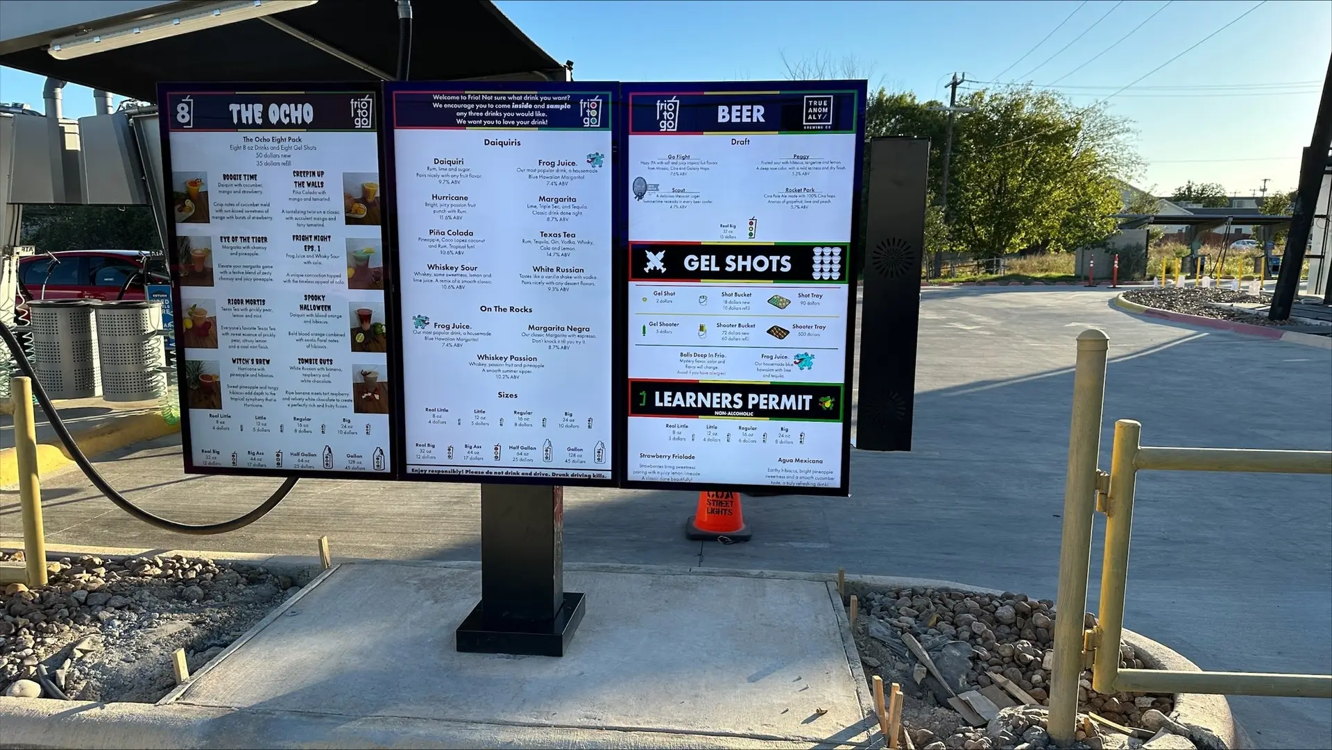 Drive-Thru Digital Menus