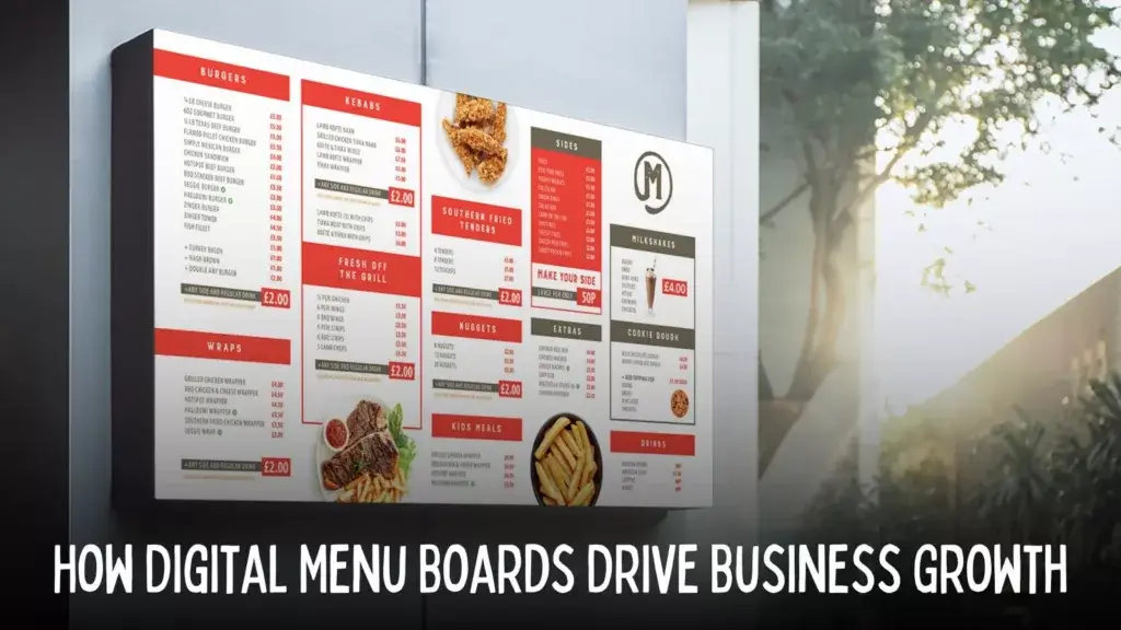How Digital Menu Boards Drive Business Growth