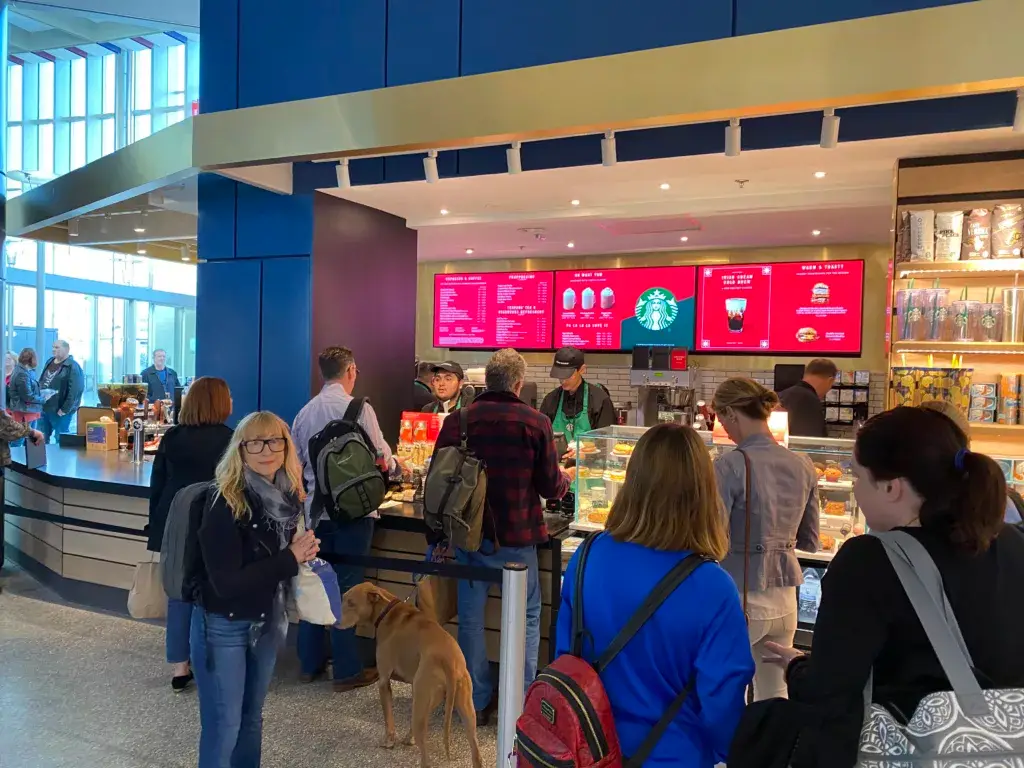 Starbucks Austin Airport Digital Menu Boards