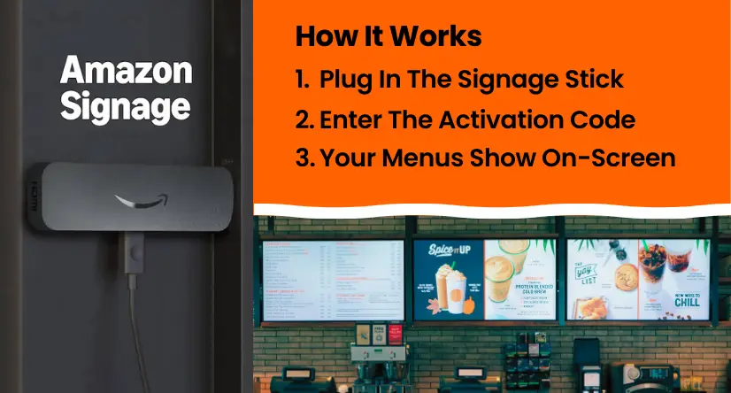 Amazon Signage Stick Menuboard Manager
